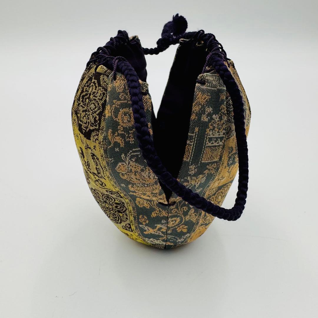 小鹿田焼 茶入 龍村平蔵 紅牙瑞錦 仕覆】骨董 アンティーク