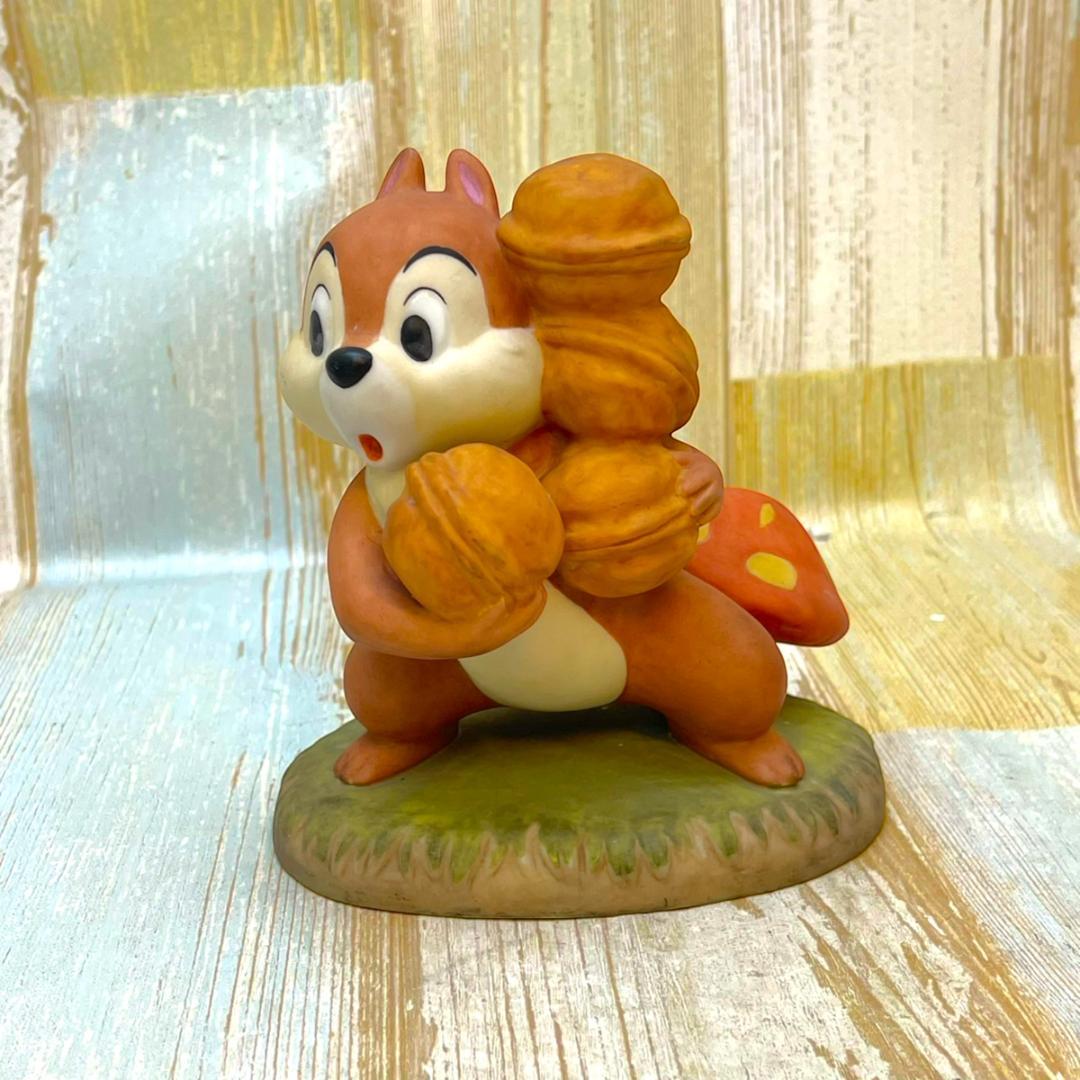 チップとデール チップ＆デール スタチュー ガーデン フィギュア 陶器製