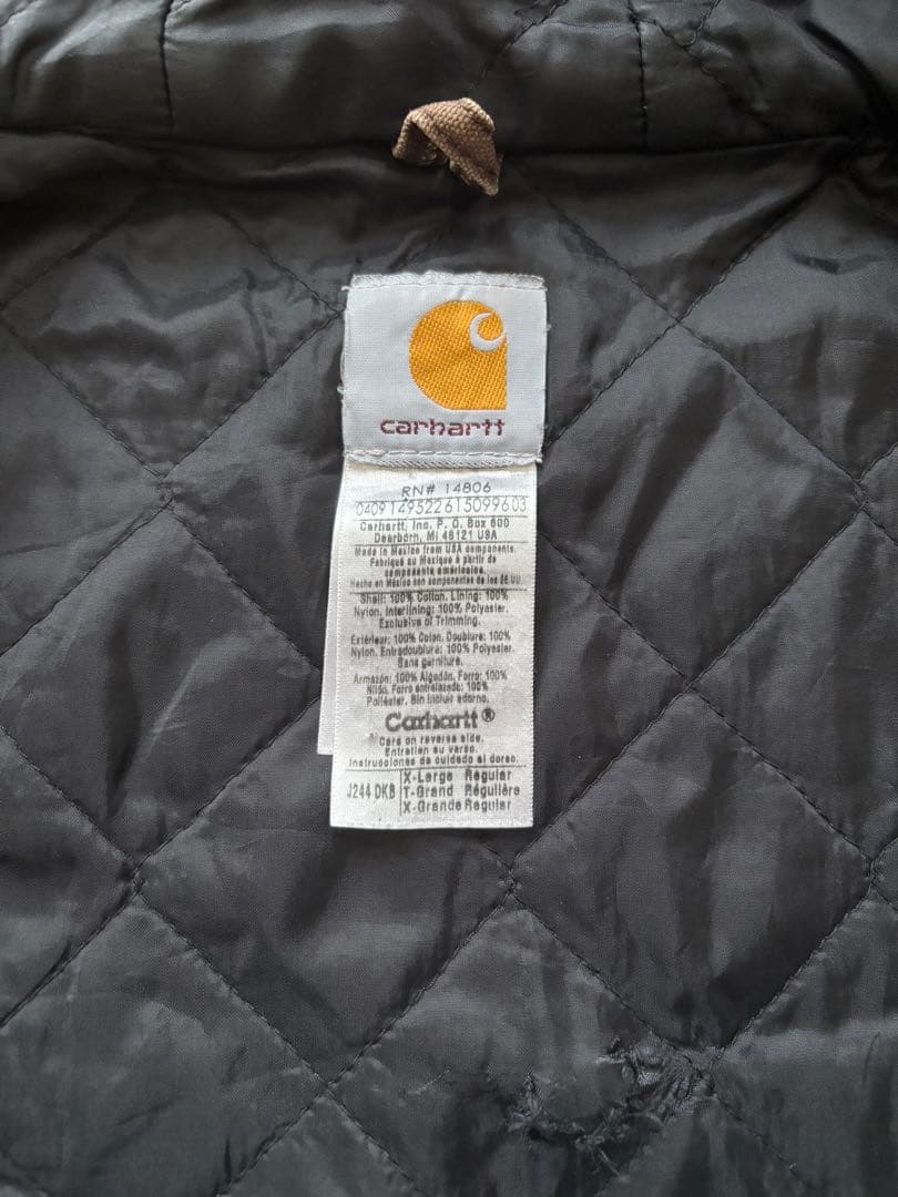 Carharttアクティブジャケット ブラウン XLサイズ