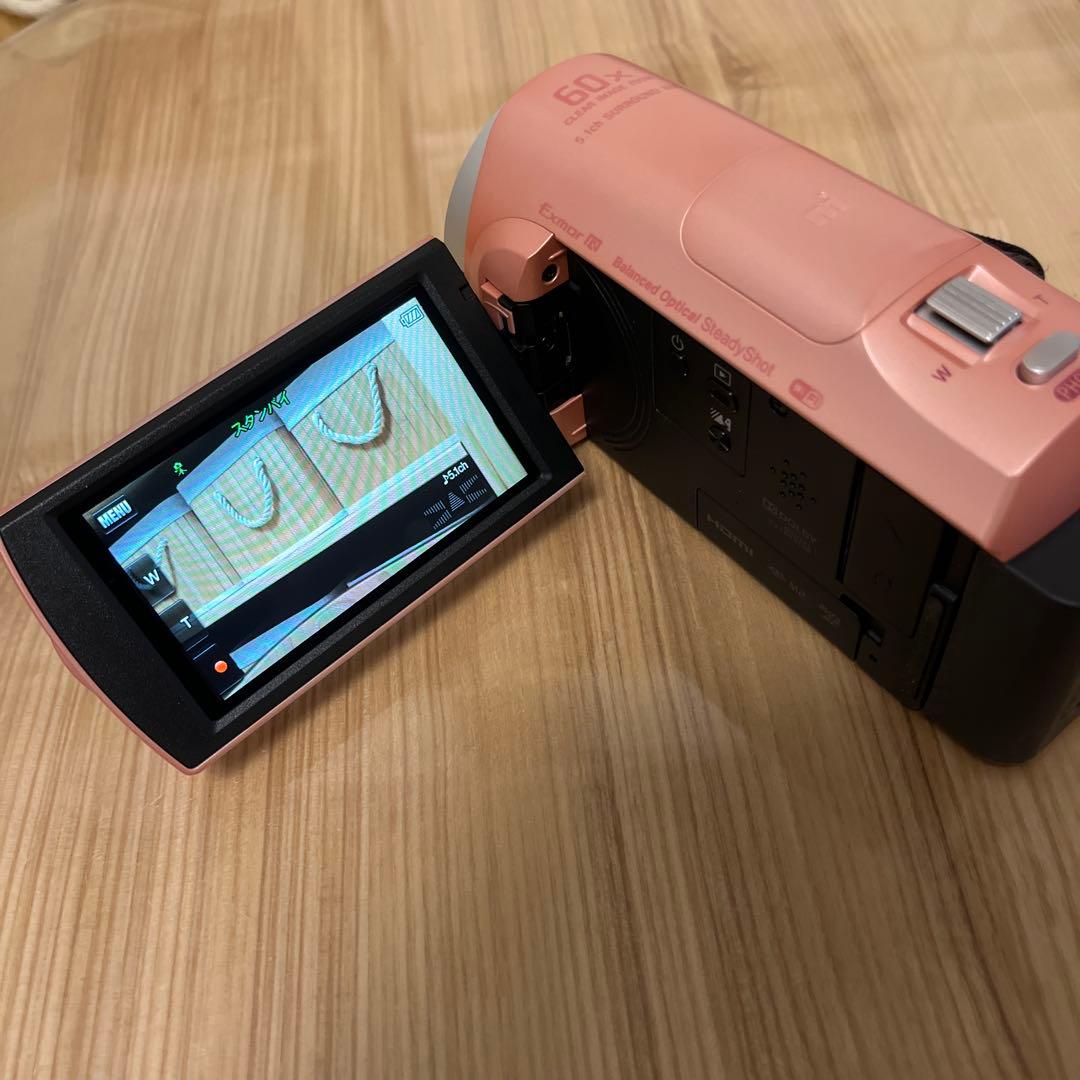 SONY HDR-CX670 ビデオカメラ 本体 ローズゴールド　充電器　ピンク