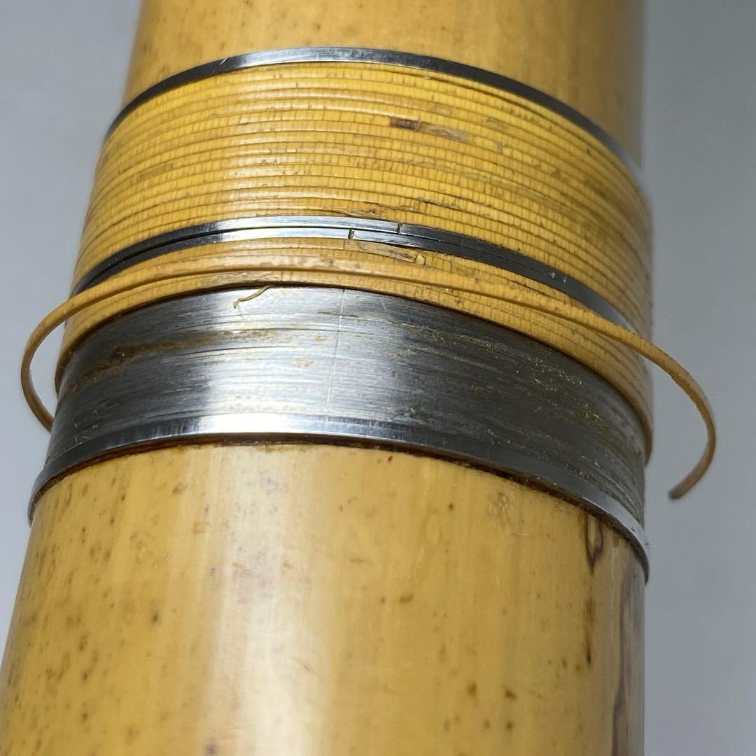 鳳舟 銀三線尺八 65cm 東7-1026①