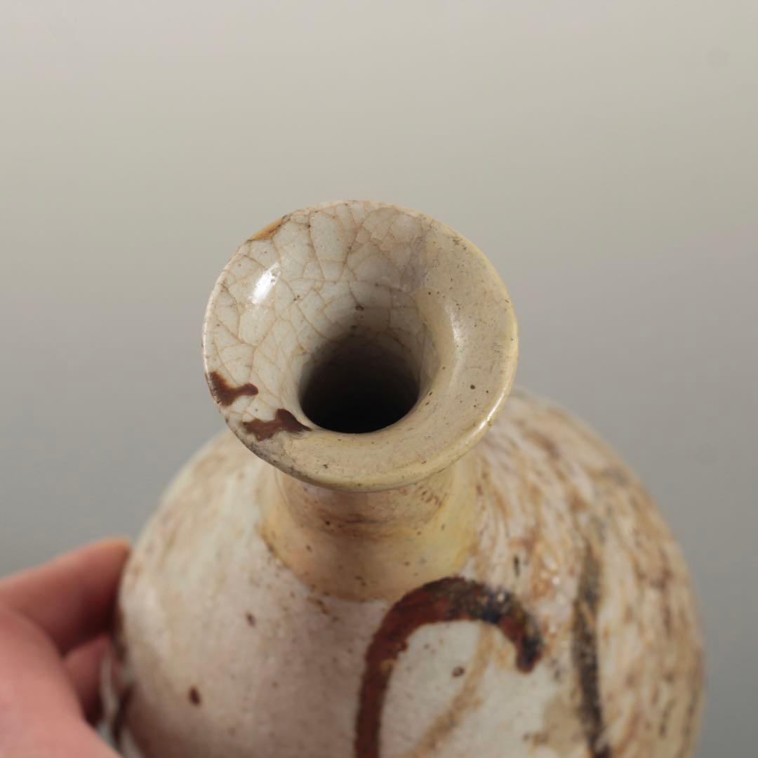 志野織部 徳利 桃山〜江戸初 古美術 古道具 アンティーク 酒