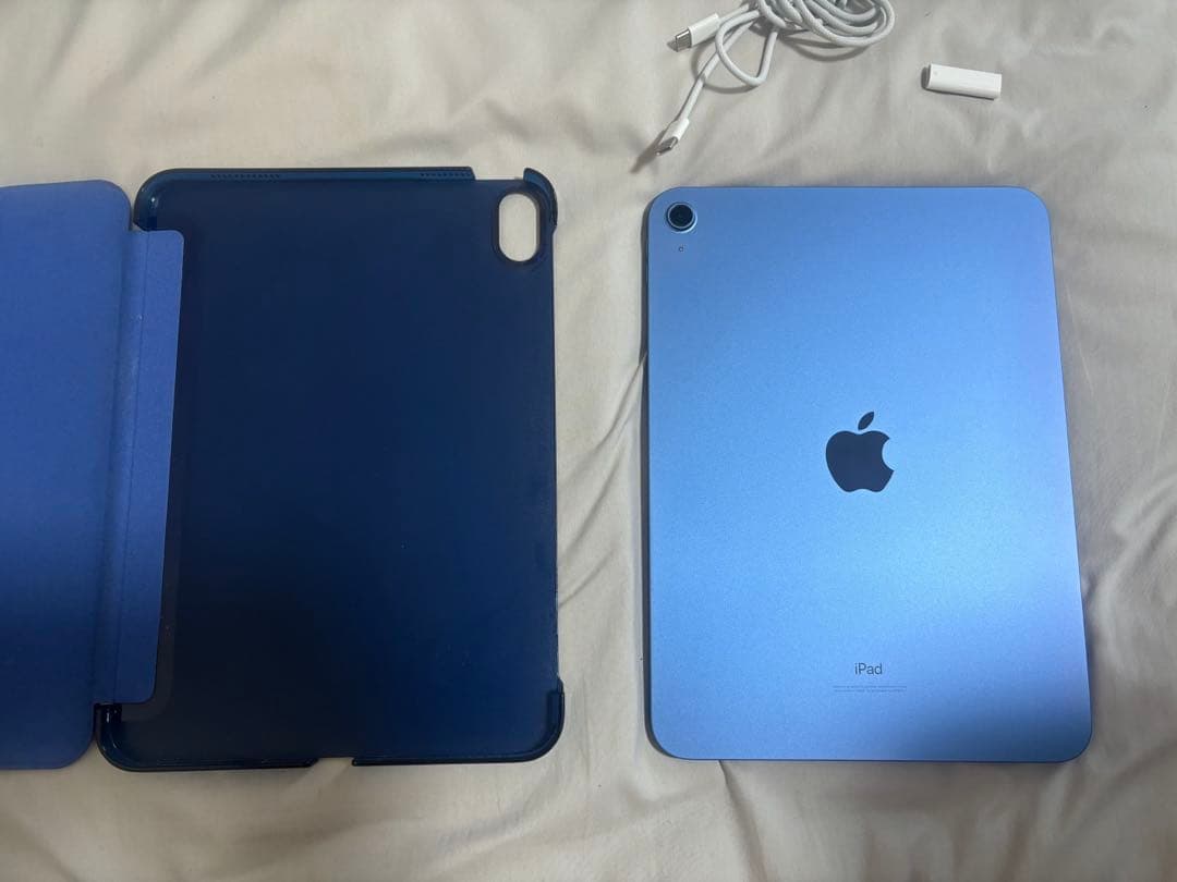 iPad第10世代 ブルー iPadケース付き Apple Pencil付き