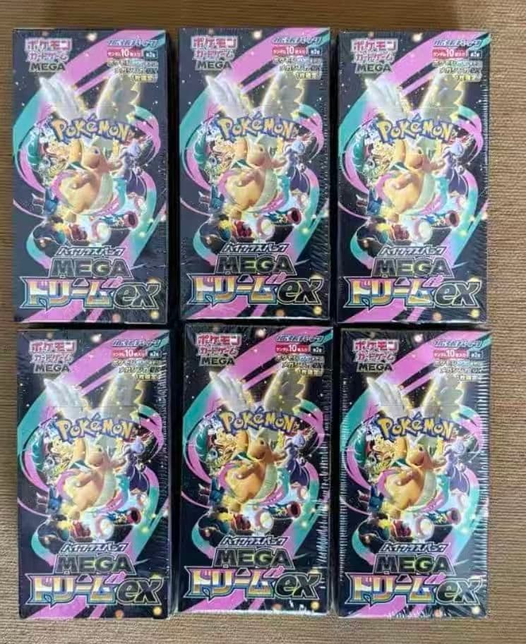 新品未開封　MEGAメガドリームEX 6ボックス　シュリンク付き 未開封シュリンク付きBOX) ポケモンカードゲーム MEGA ハイクラス