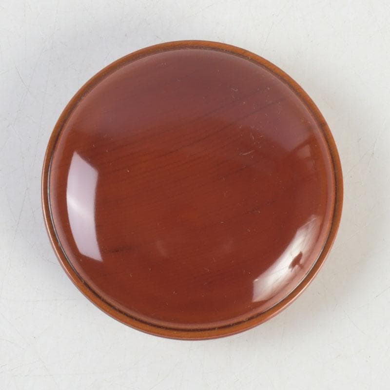 茶道具　飛騨春慶塗　一位細工　古渓堂　香合　箱付　V　9677