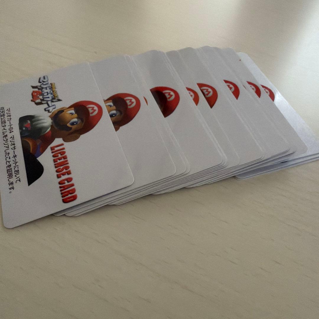 21枚 まとめて マリオカート64 任天堂公認カード ライセンスカード