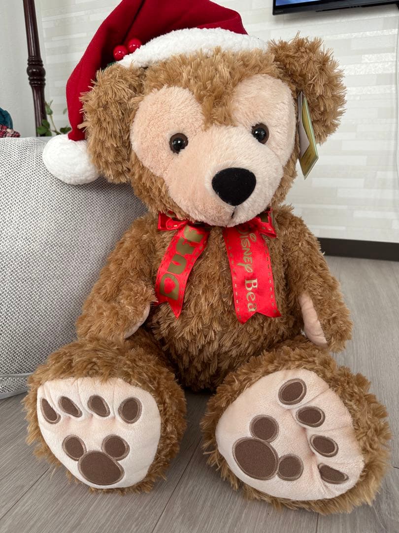 初期クリスマス限定ダッフィー特大ぬいぐるみディズニー完売レア限定ディズニーランド 11/2発売】ダッフィークリスマスグッズはくるみ割り人形モチーフ