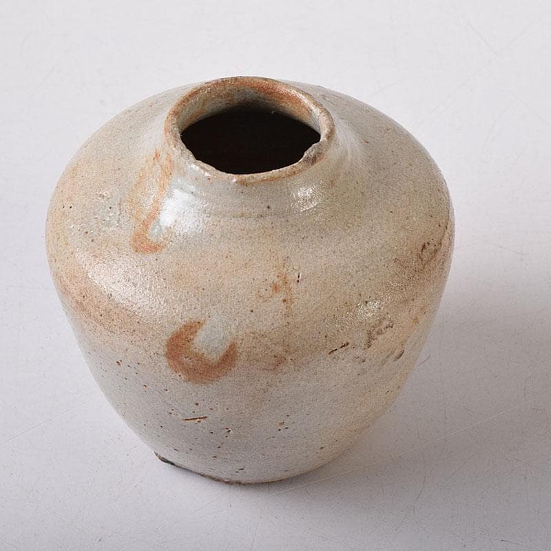 いいもの　朝鮮美術　李朝　白磁　茶器　茶入　時代箱　V　7756