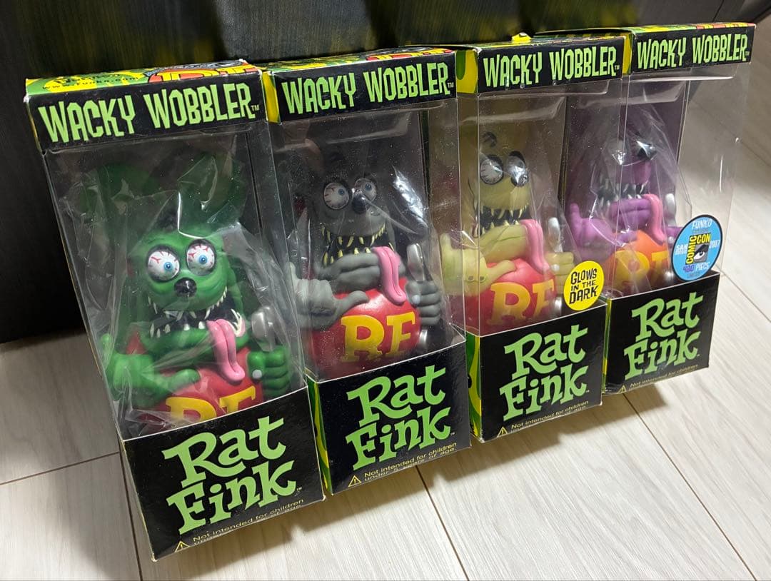 ★RAT FINK★ガレージ フィギュア 【4体セット】 ラットフィンク