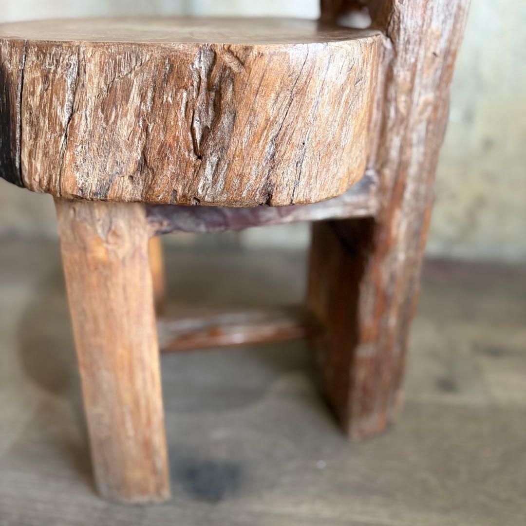 天然木 切り株 丸太 無垢材チェア ヴィンテージ