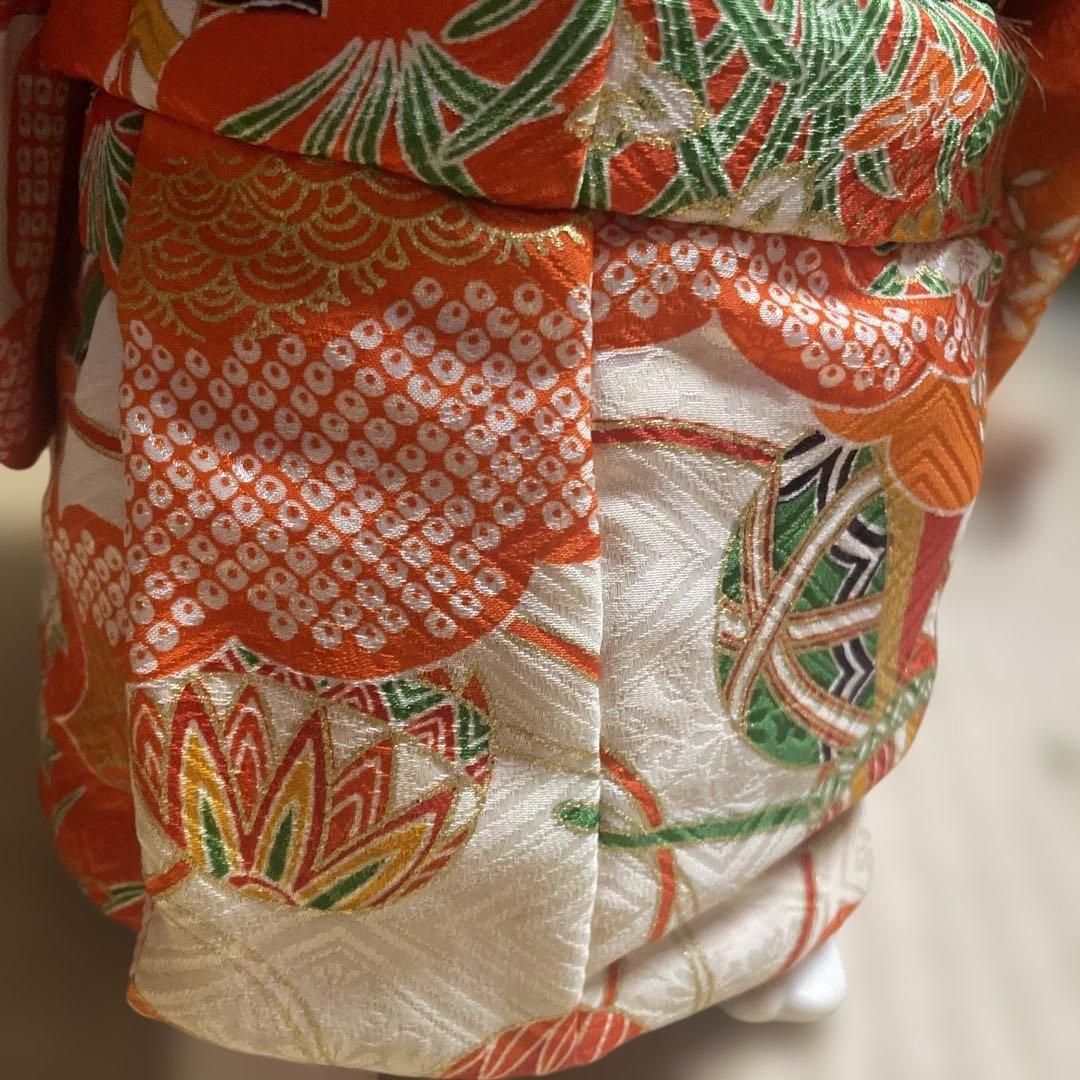 茶運人形 約45cm 和柄着物 美術品・アンティーク・コレクション