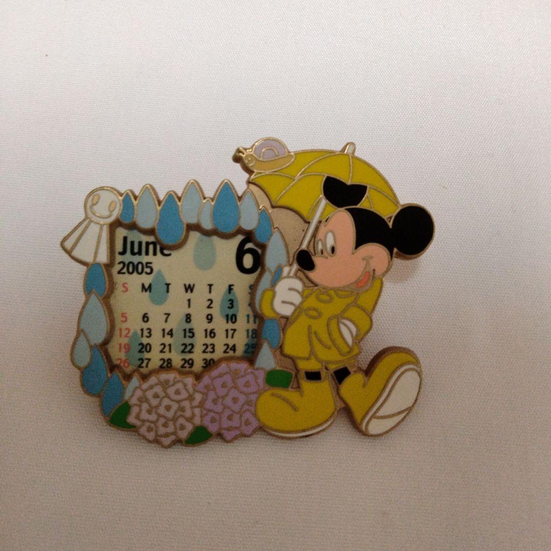 ディズニー　ミッキー・ミニー　2005 カレンダーピンバッジセット