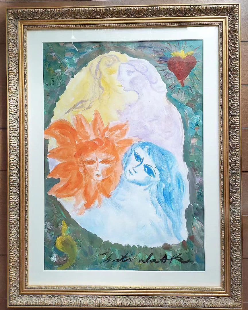 〚原画〛Love painting（水彩画、アクリル画、自作絵画、オリジナル）