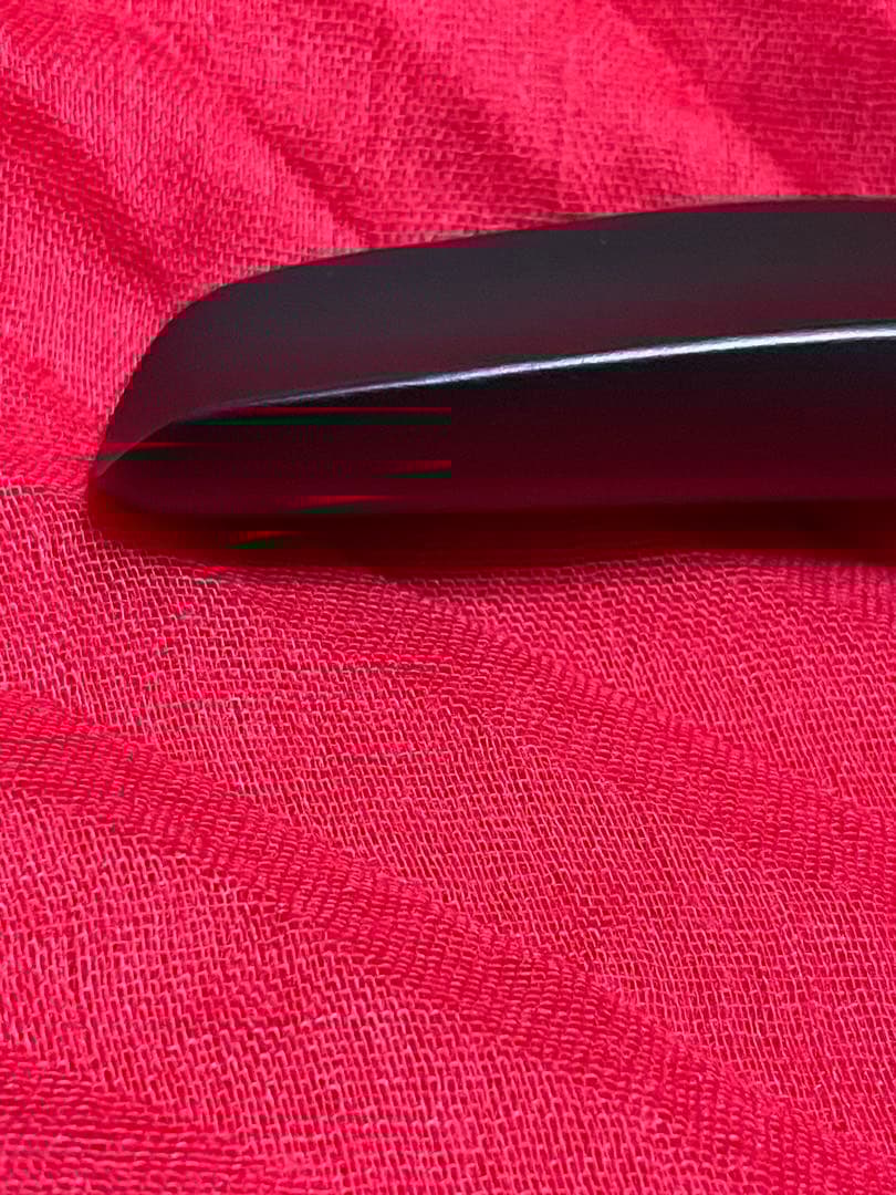 新品★HERMES エルメスシューホーン 黒　靴べら