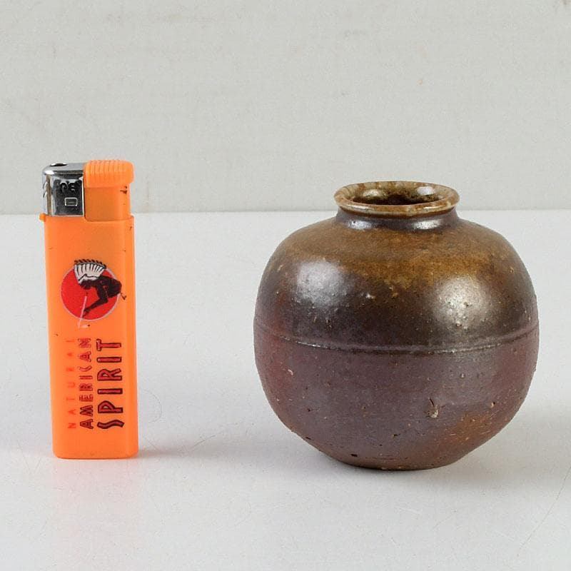 茶道具 備前焼 山本出造 茶入 仕覆付 共布共箱 V 9365 - メルカリ