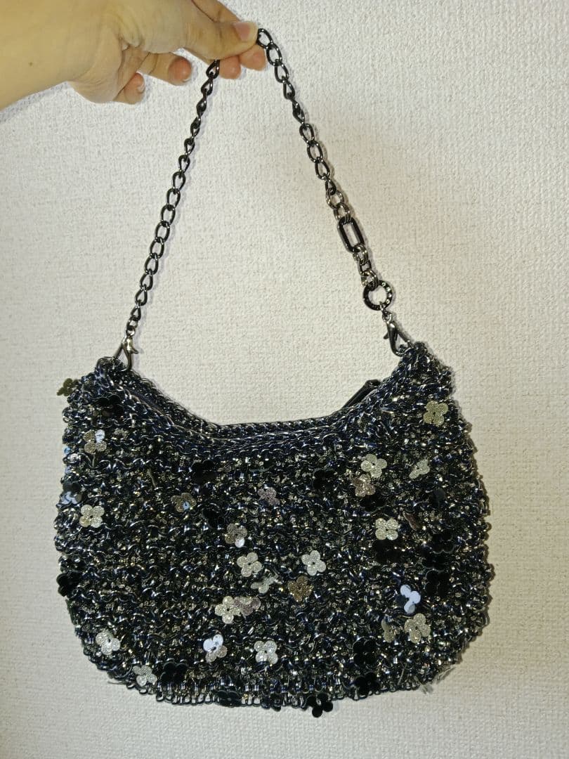 【美品 稀少】アンテプリマ ハンドバッグ フィオリトゥーラ ブラック