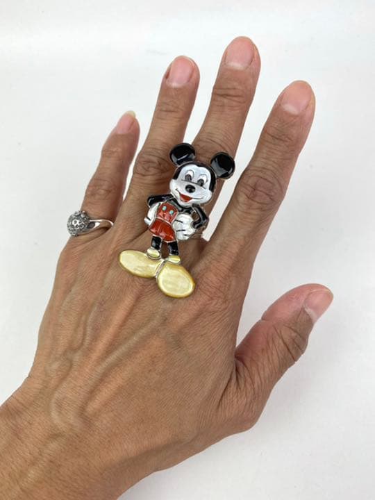 インディアンジュエリー ズニ族 シルバー リング ミッキーマウス
