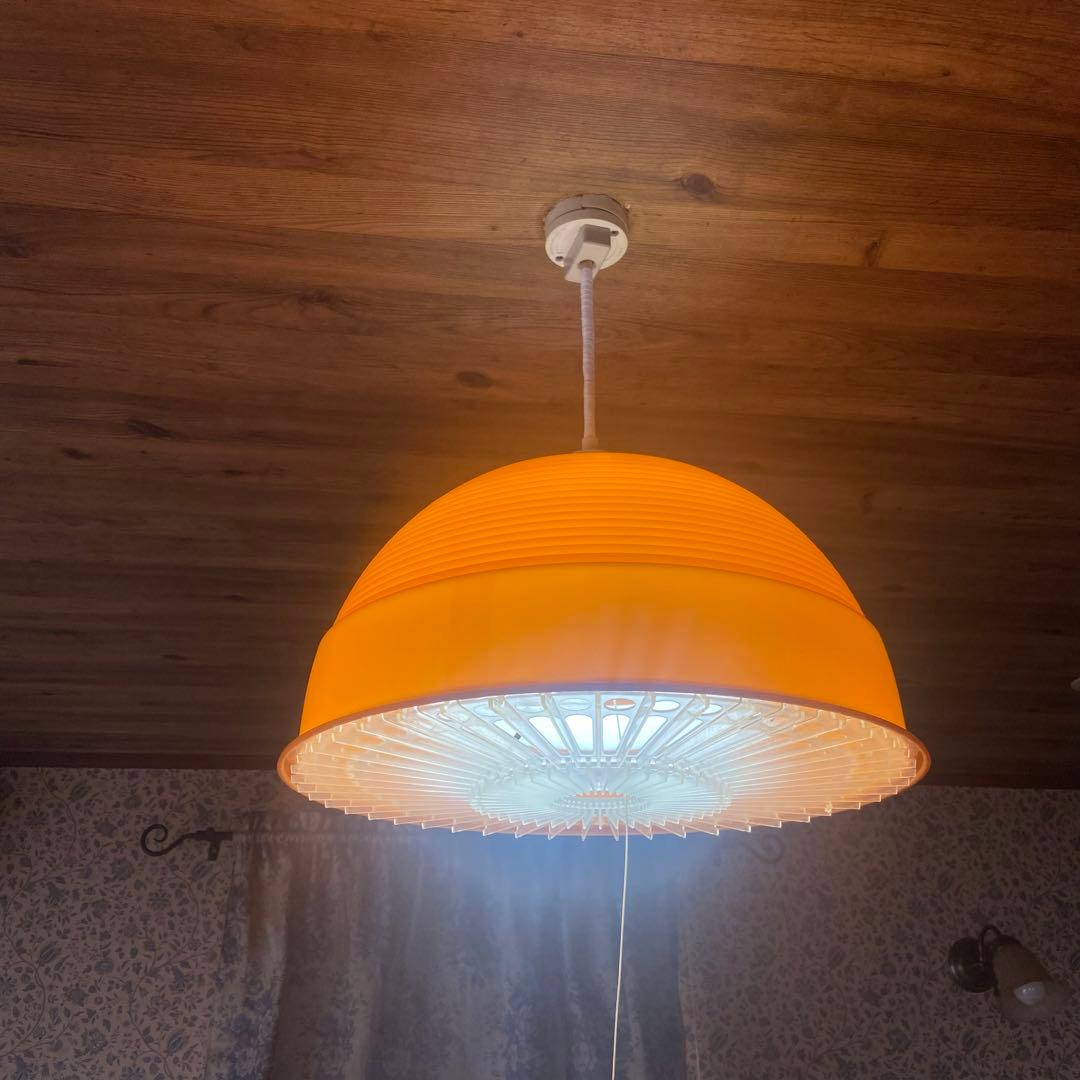 昭和レトロ 天井照明 東芝製 シーリングライト 当時物 レトロポップ