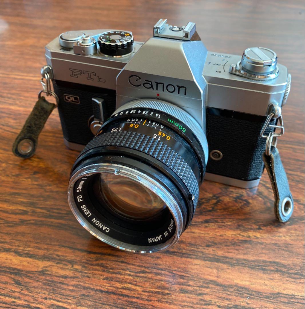 一眼レフフィルムカメラ】Canon FTb 望遠レンズ・ストロボ・フラッシュ