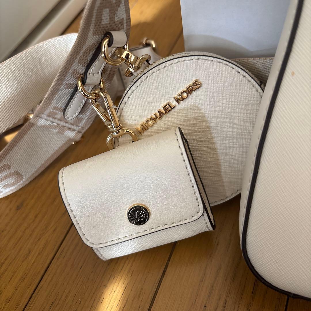 MICHAEL KORS ホワイト ショルダーバッグ