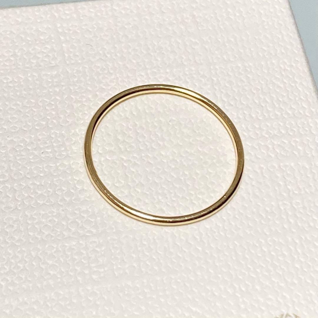 【grâce grace】K10 スキニーリング 11号｜華奢 重ね付け◎ 上品