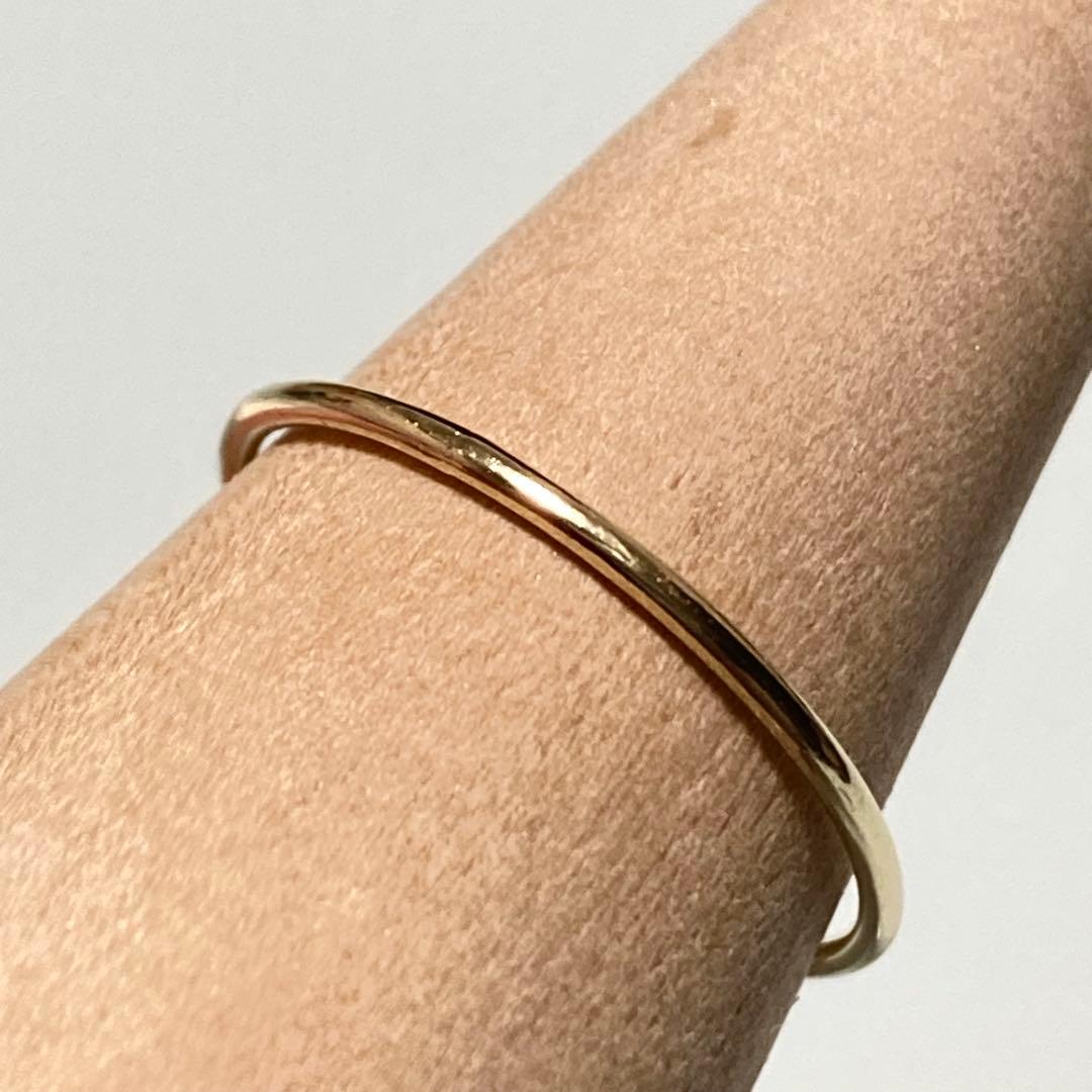 【grâce grace】K10 スキニーリング 11号｜華奢 重ね付け◎ 上品