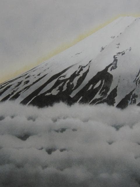 井上清治、【黎明】、希少な額装用画集より、新品額装付、状態良好