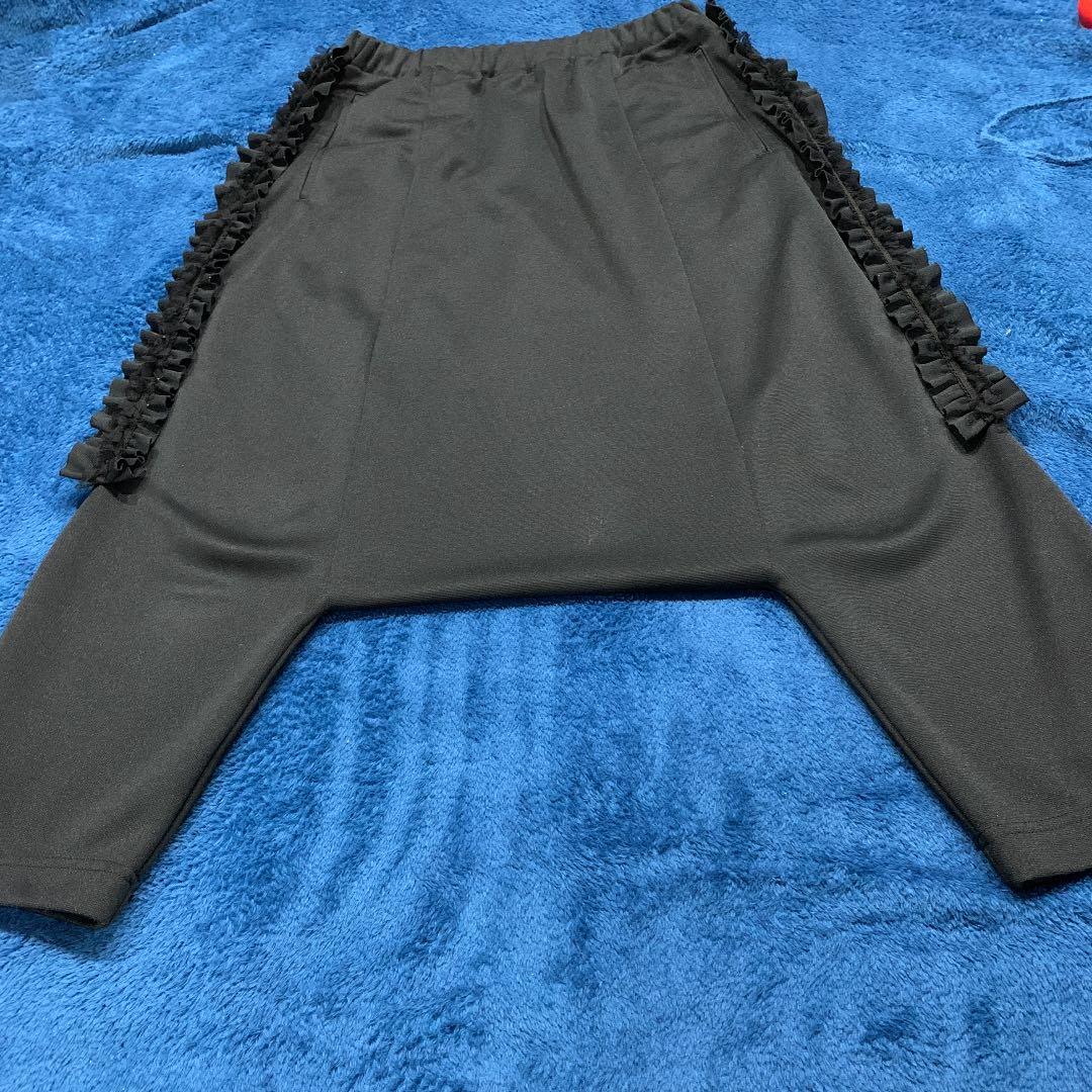 未使用 サルエルパンツ moyuru モユル MOYURU サルエルパンツ 黒と灰色