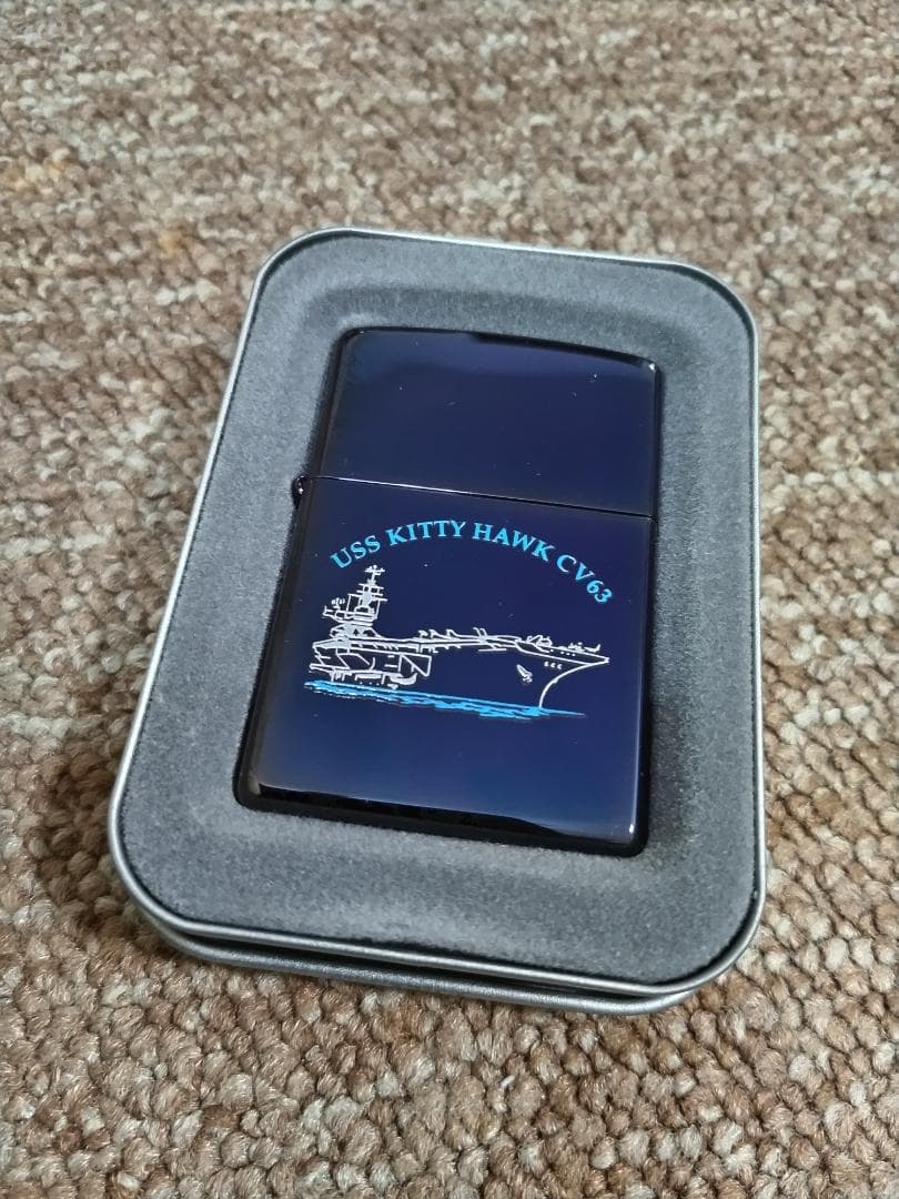 USS Kitty Hawk CV63 Zippo #パープル KittyHawk 乗組員用ジッポー