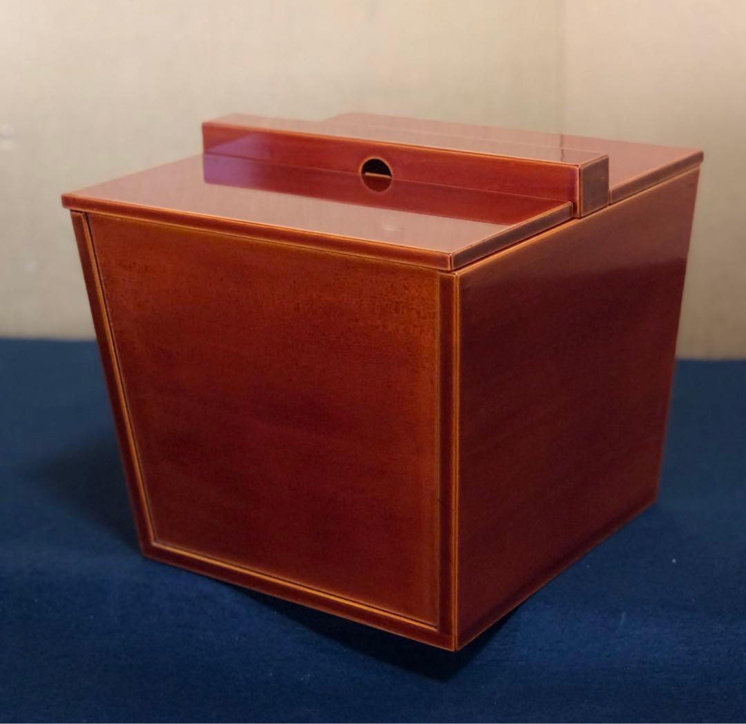 《R》茶道具 春慶塗 釣瓶水指 元箱　251222か2