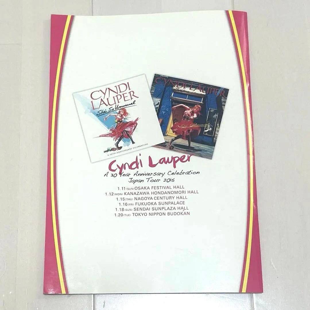【絶版】希少 Cyndi Lauper 30周年記念ツアー 2015パンフレット