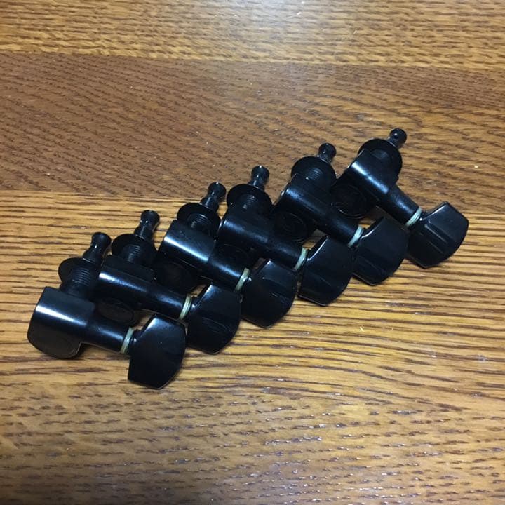 エレキギター用片側タイプの糸巻き(BLACK) エレキギター用片側タイプの糸巻き(BLACK) エレキギター用片側タイプの