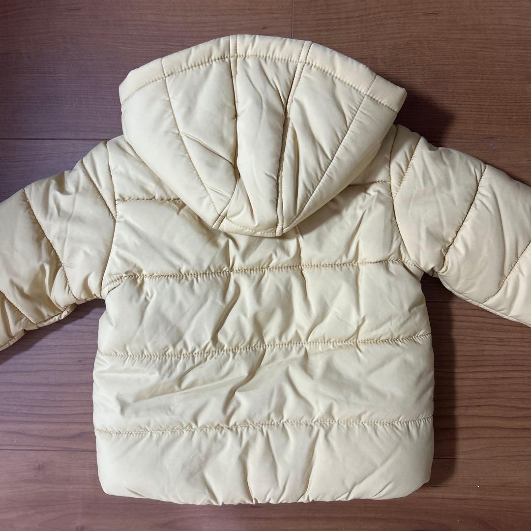 新品未使用　ミキハウス　ダウンジャケット　イエロー　80