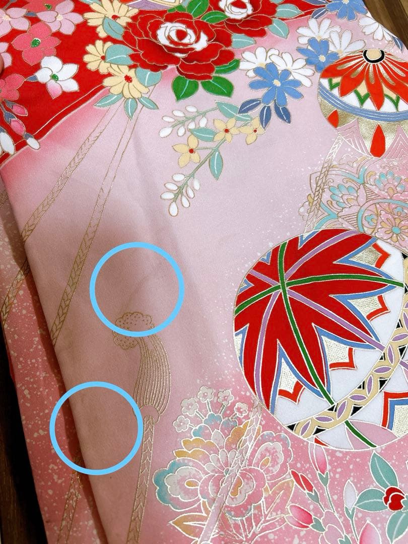 人気の総絞り被布♡七五三　3歳　女の子　フルセット　一式　赤系　正絹