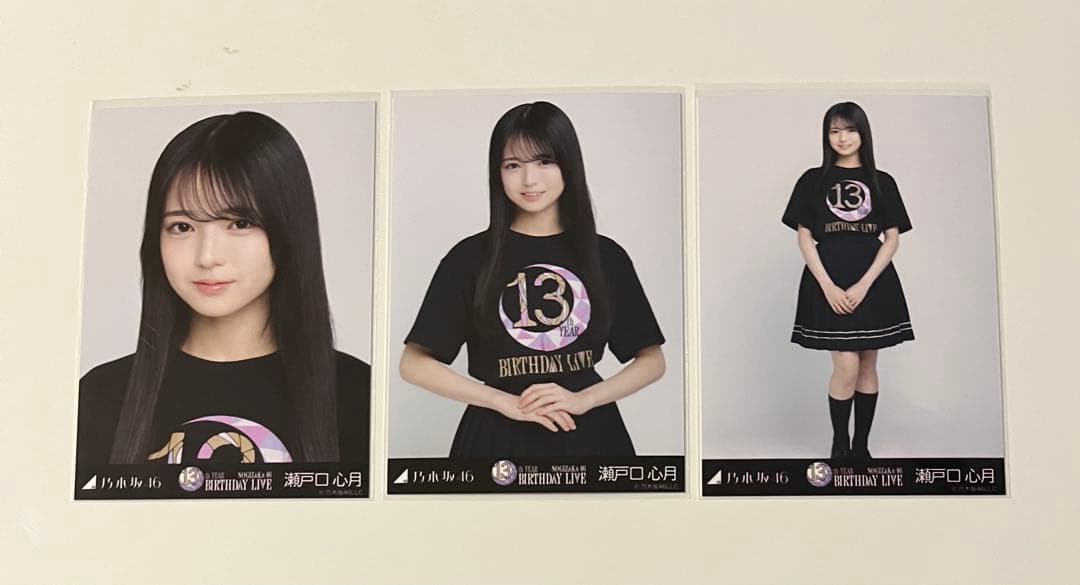 乃木坂46 瀬戸口心月 直筆サインチェキ&Tシャツ