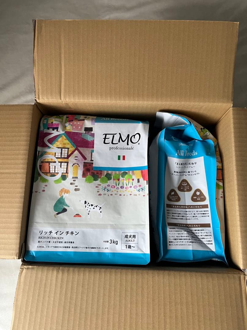 ELMO エルモ ドッグフード リッチ イン チキン 3kg＋800g×3袋 ELMO
