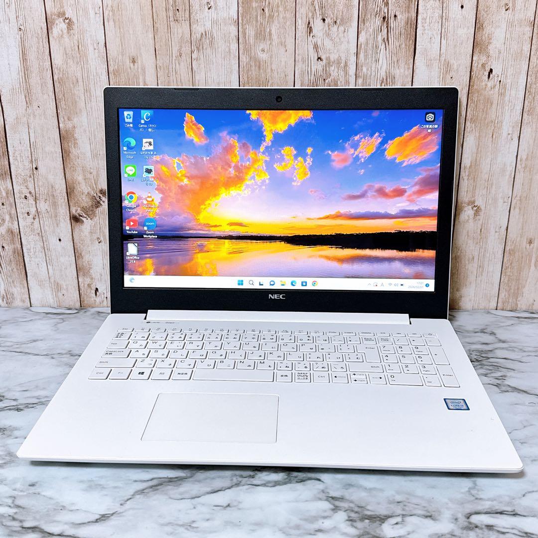 美品✨すぐ使えるパソコン 高性能i3 メモリ8GB 超大容量1TB✨カメラ