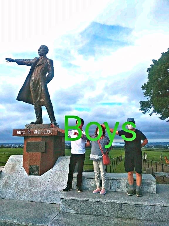 絵画色鉛筆風景画『クラーク博士』原画