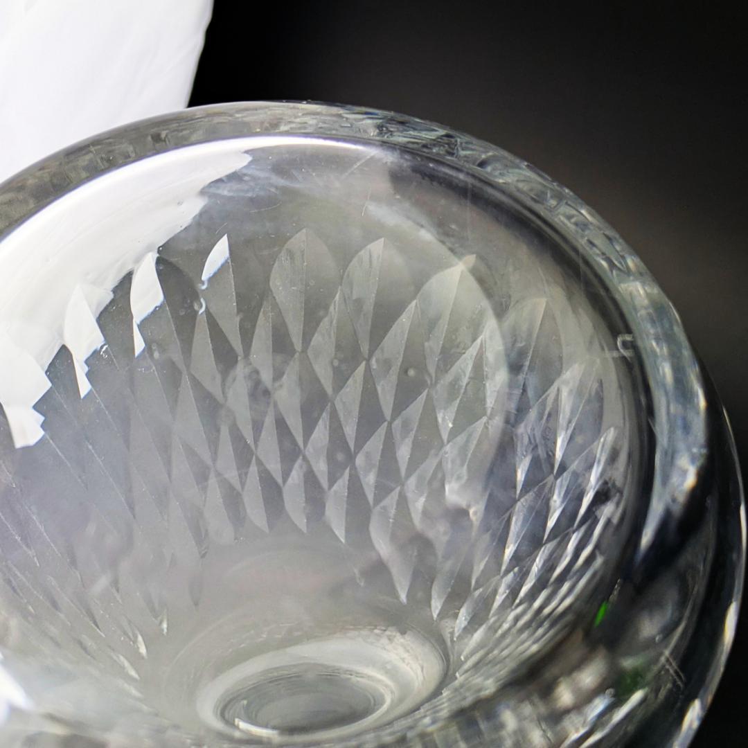 バカラ アルマニャック ダイヤカット デキャンタ 仏ヴィンテージ 刻印