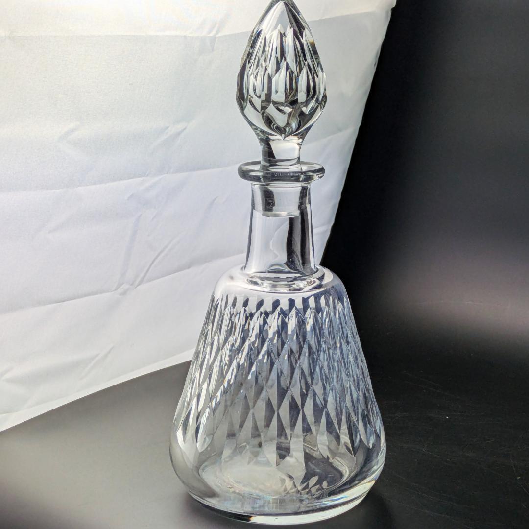 バカラ アルマニャック ダイヤカット デキャンタ 仏ヴィンテージ 刻印