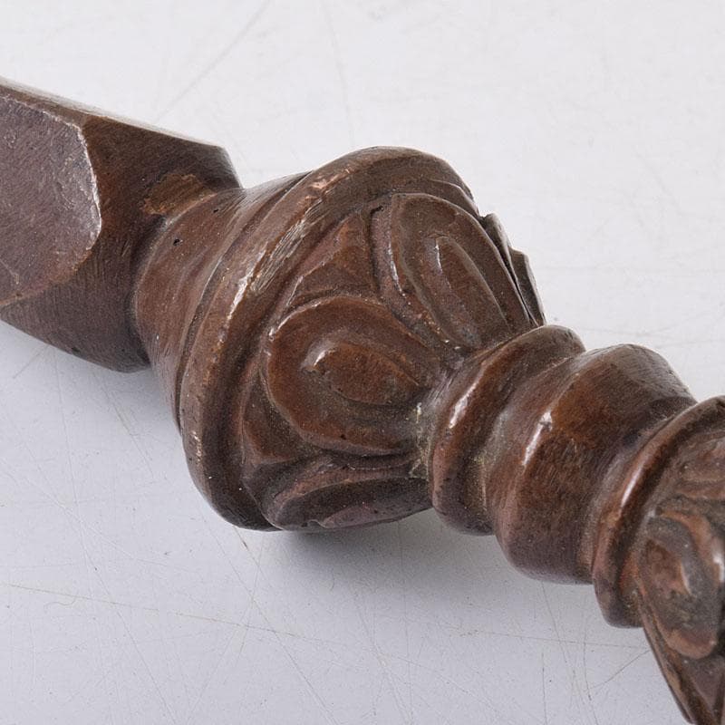 チベット密教法具　古銅　ブルパ　独鈷杵　金剛杵　V　R9088