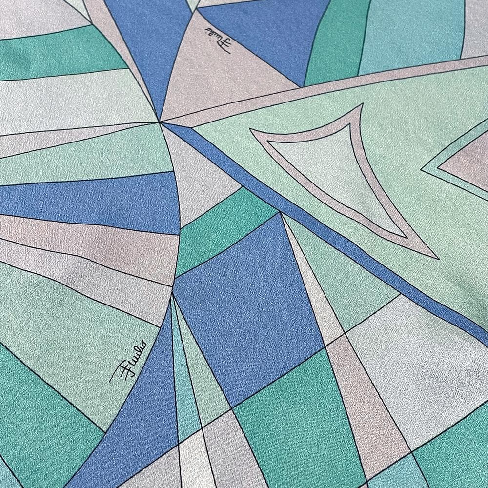 イタリア製 エミリオプッチ シルク100％ プッチ柄 フレアスカート 38