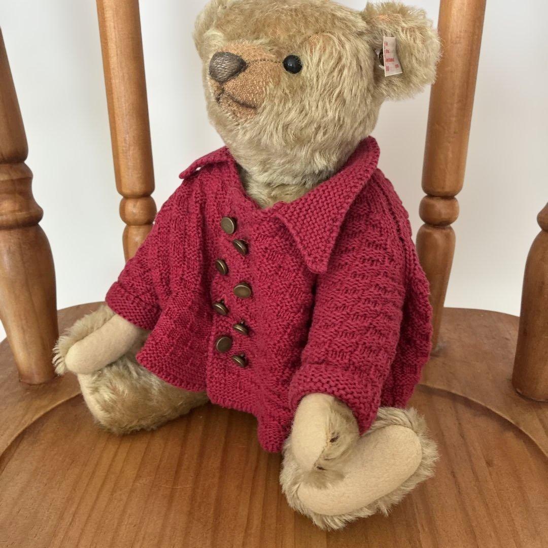 シュタイフ　テディベア　ストラトフォード　限定 30cm 赤セーター