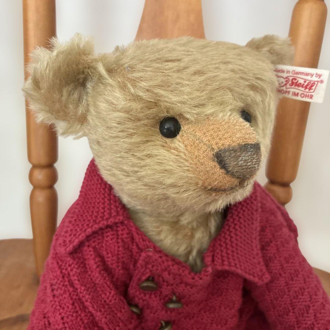 シュタイフ　テディベア　ストラトフォード　限定 30cm 赤セーター