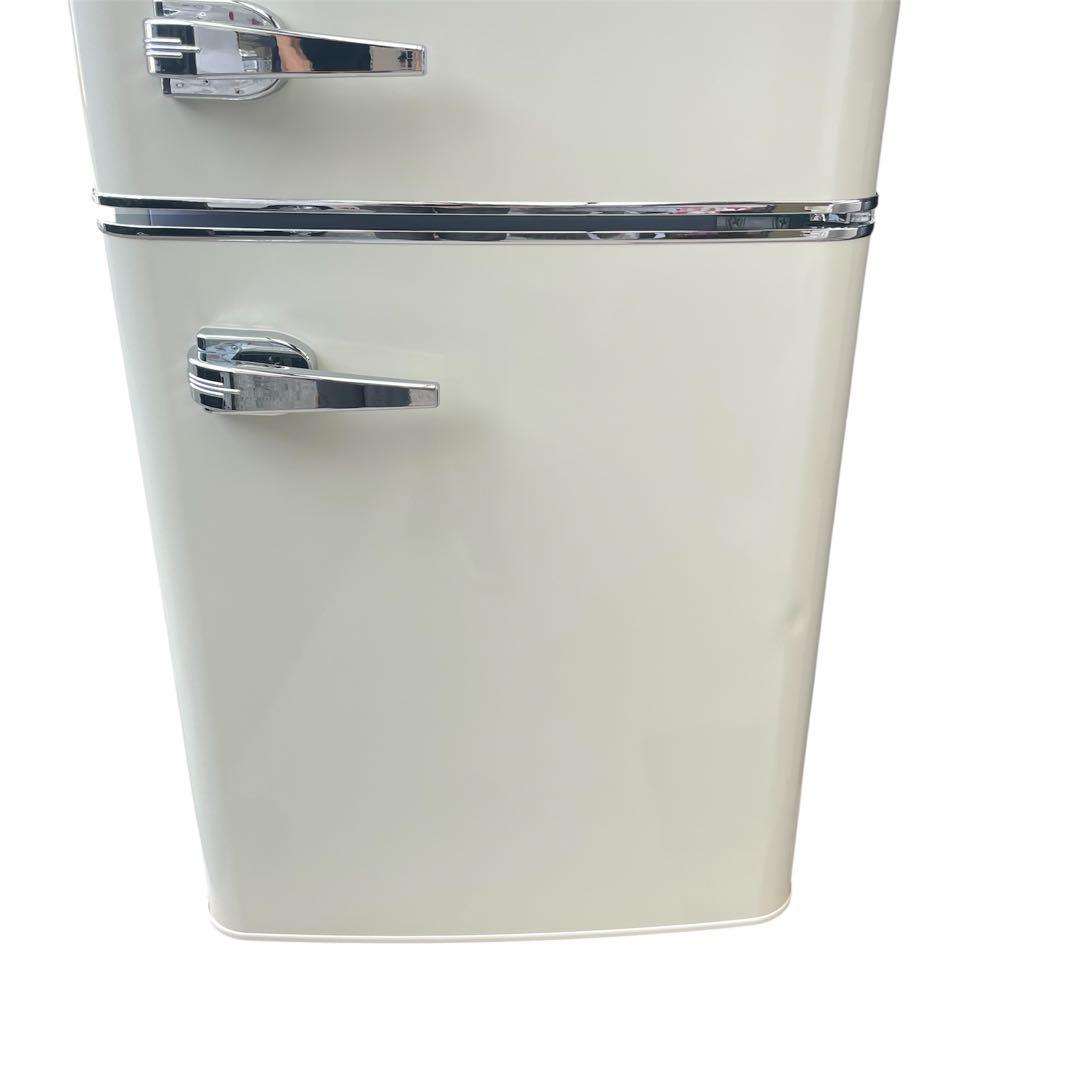 ◯オーヤマ 冷蔵庫 PRR-082D-W 81L 2023年製 ホワイト レトロ