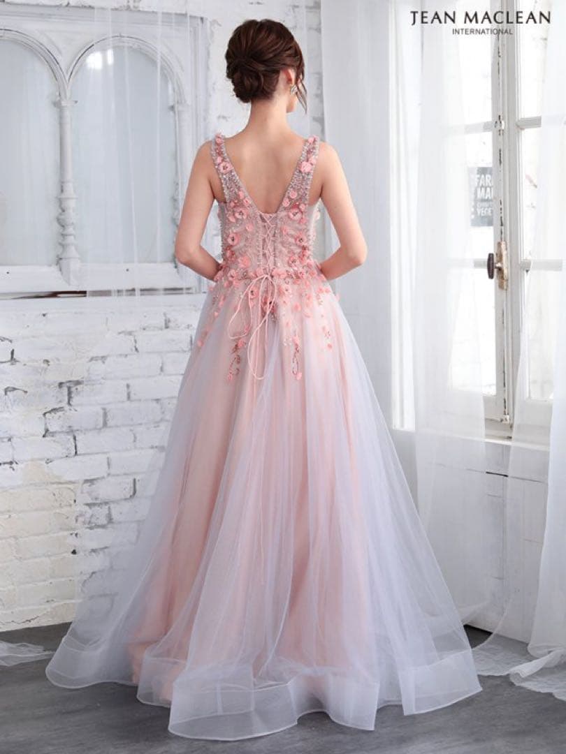 【JEAN MACLEAN/ジャンマクレーン】ロング　バースデードレス　ブルー