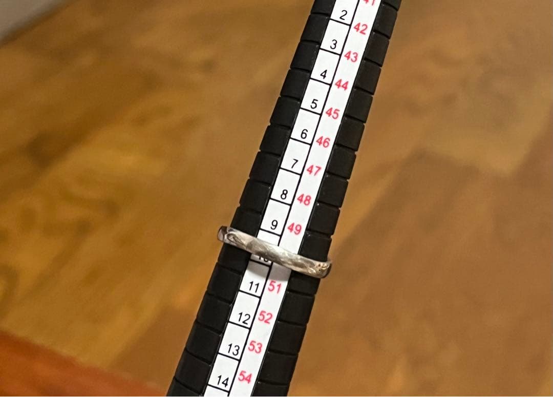 S*o様 シルバーリング　18K刻印？　グリーン系　天然石