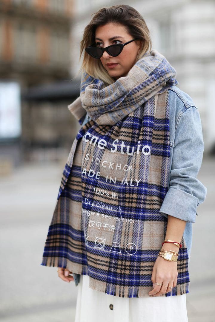 アクネステュディオ チェックストール 最終値下げ！acne studios