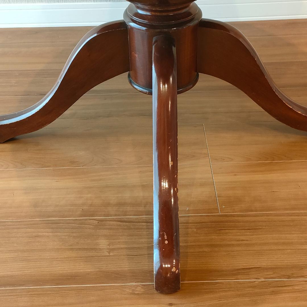 象嵌　花柄　ラウンドテーブル　イタリアンクラシック