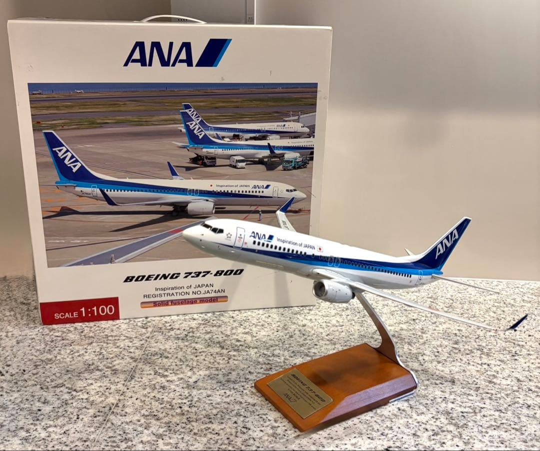 希少 全日空商事 ANA ボーイング737-800 1/100 B737 航空 希少 全日空商事 ANA ボーイング737-800 1/100 B737 航空